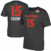 Men's DeMarcus Cousins Charcoal 2017 All-Star Game Name & Number T-Shirt,baseball caps,new era cap wholesale,wholesale hats